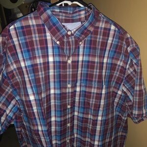 Izod Plaid Button up